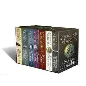 A Song of Fire and Ice, 7 Volumes:  A Game of Thrones/A Clash of Kings/A Storm of Swords; Steel and Snow/A Storm of Swords: Blood and Gold/A Feast for Crows/A Dance with Dragons: Dreams and Dust/A Dance with Dragons: After the Feast (2000)