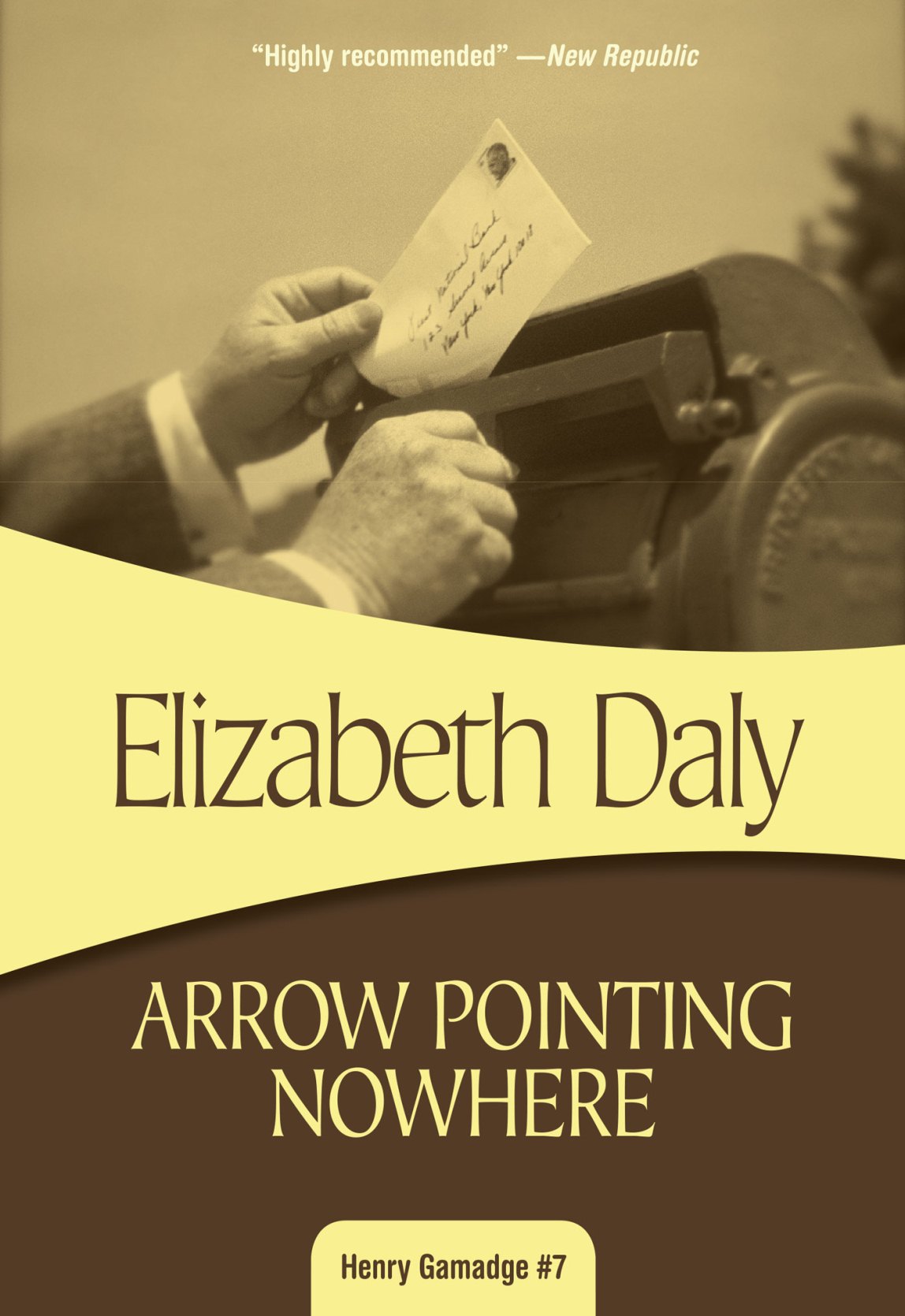 Arrow Pointing Nowhere by Elizabeth Daly