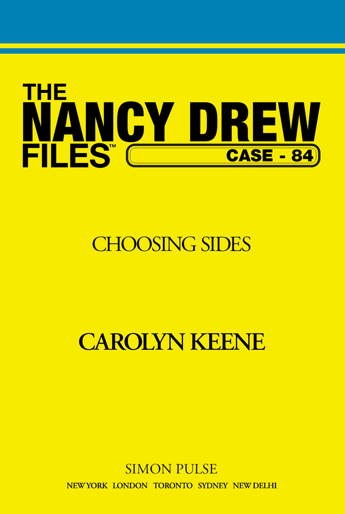 Choosing Sides by Carolyn Keene