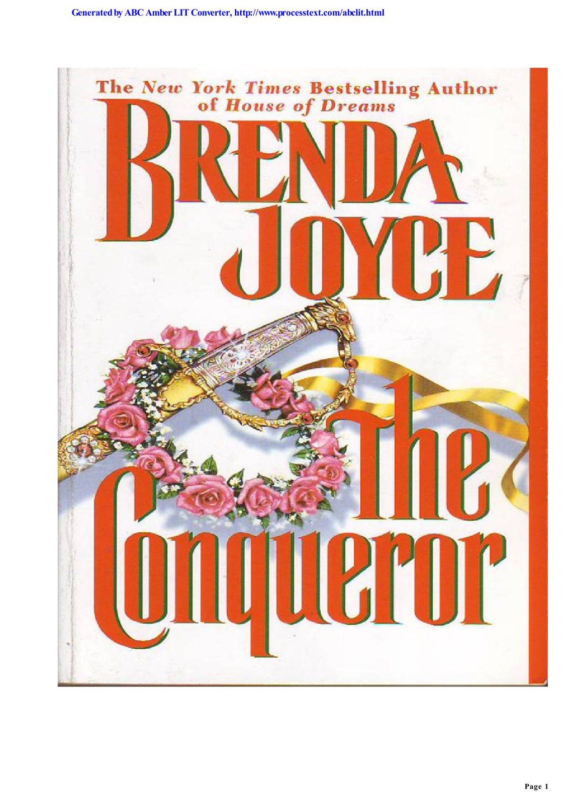 De Warenne Dynasty 01 - The Conquerer by Brenda Joyce
