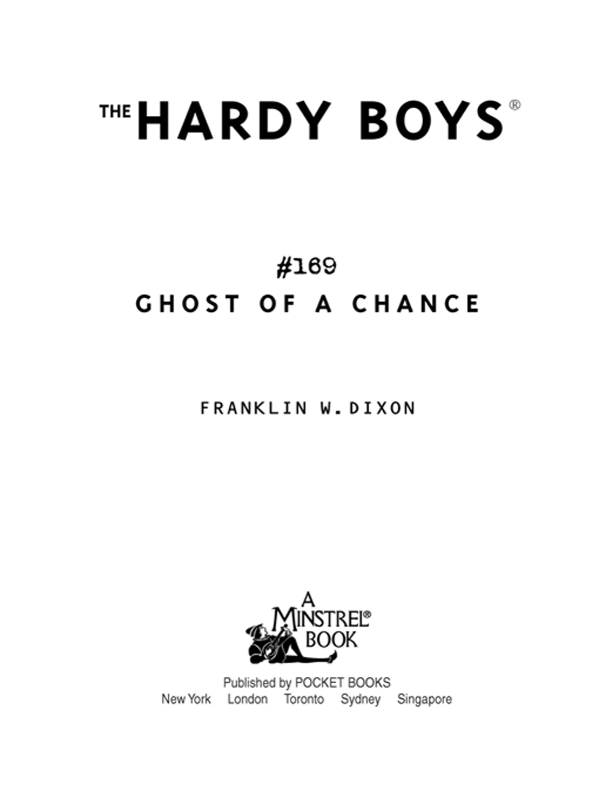 Ghost of a Chance by Franklin W. Dixon