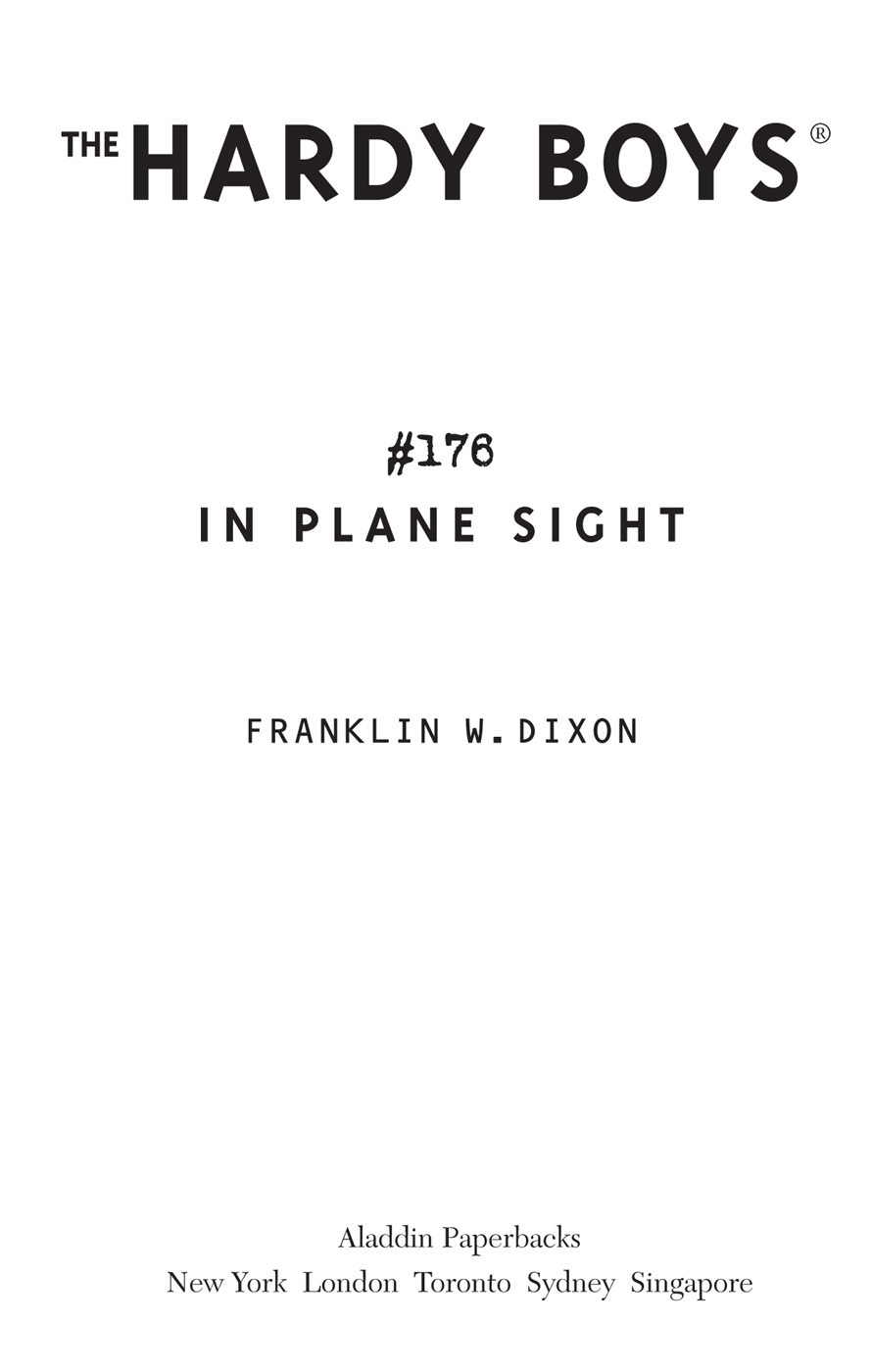 In Plane Sight by Franklin W. Dixon