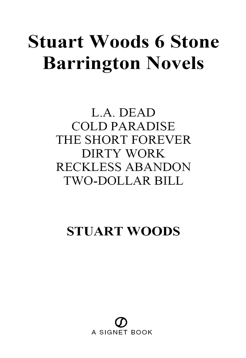 Stuart Woods 6 Stone Barrington Novels by Stuart Woods