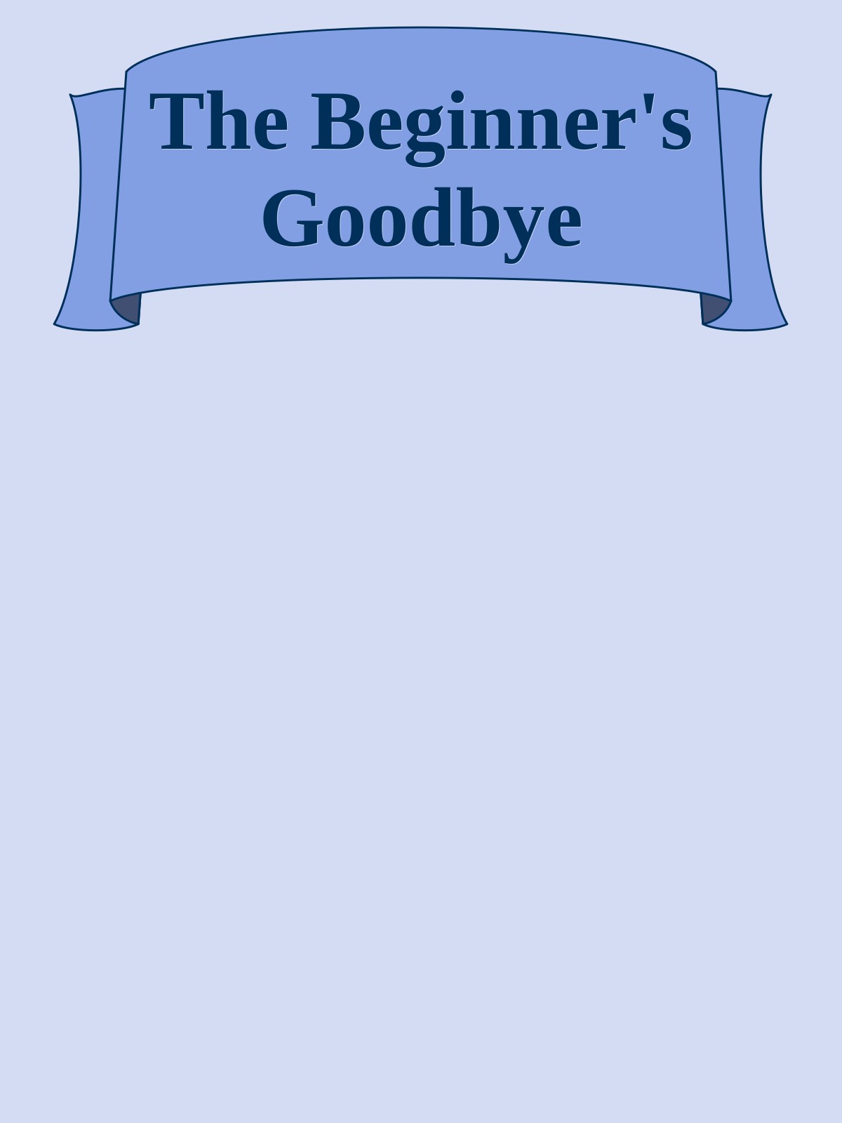 The Beginner's Goodbye by Unknown
