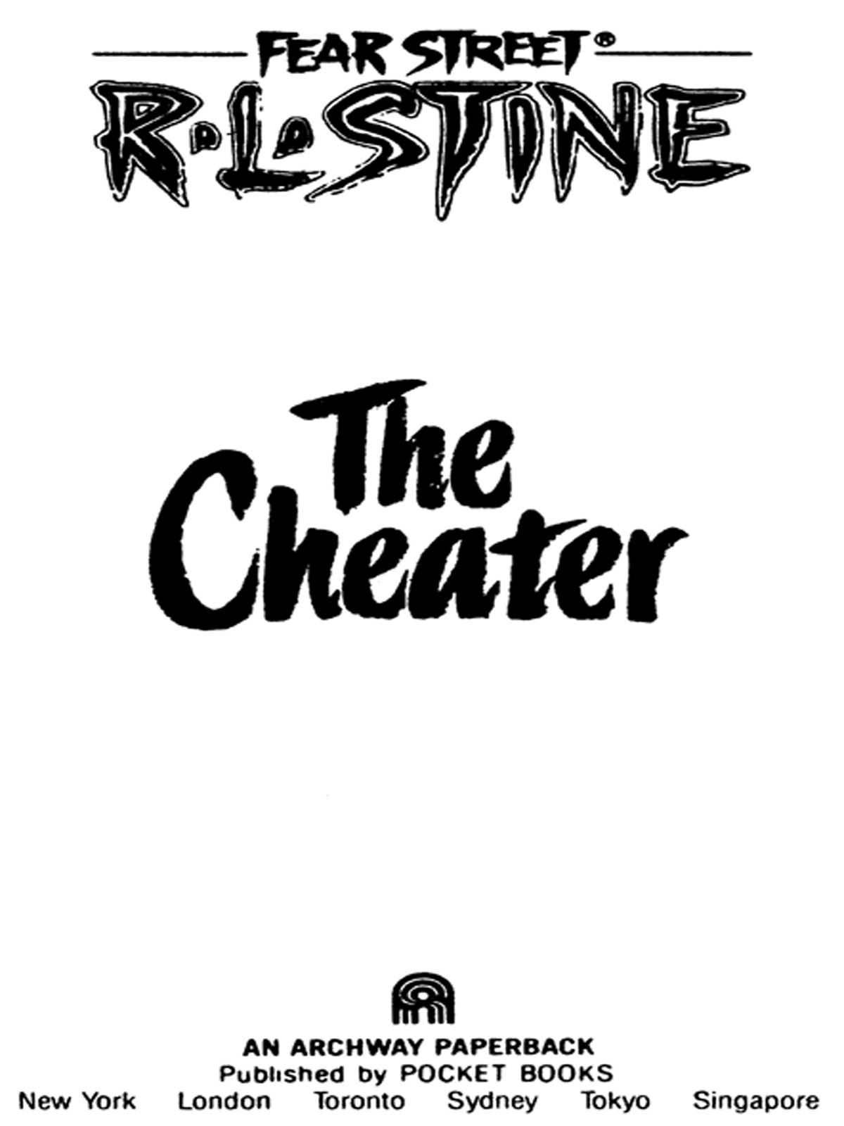 The Cheater (2009) by R.L. Stine