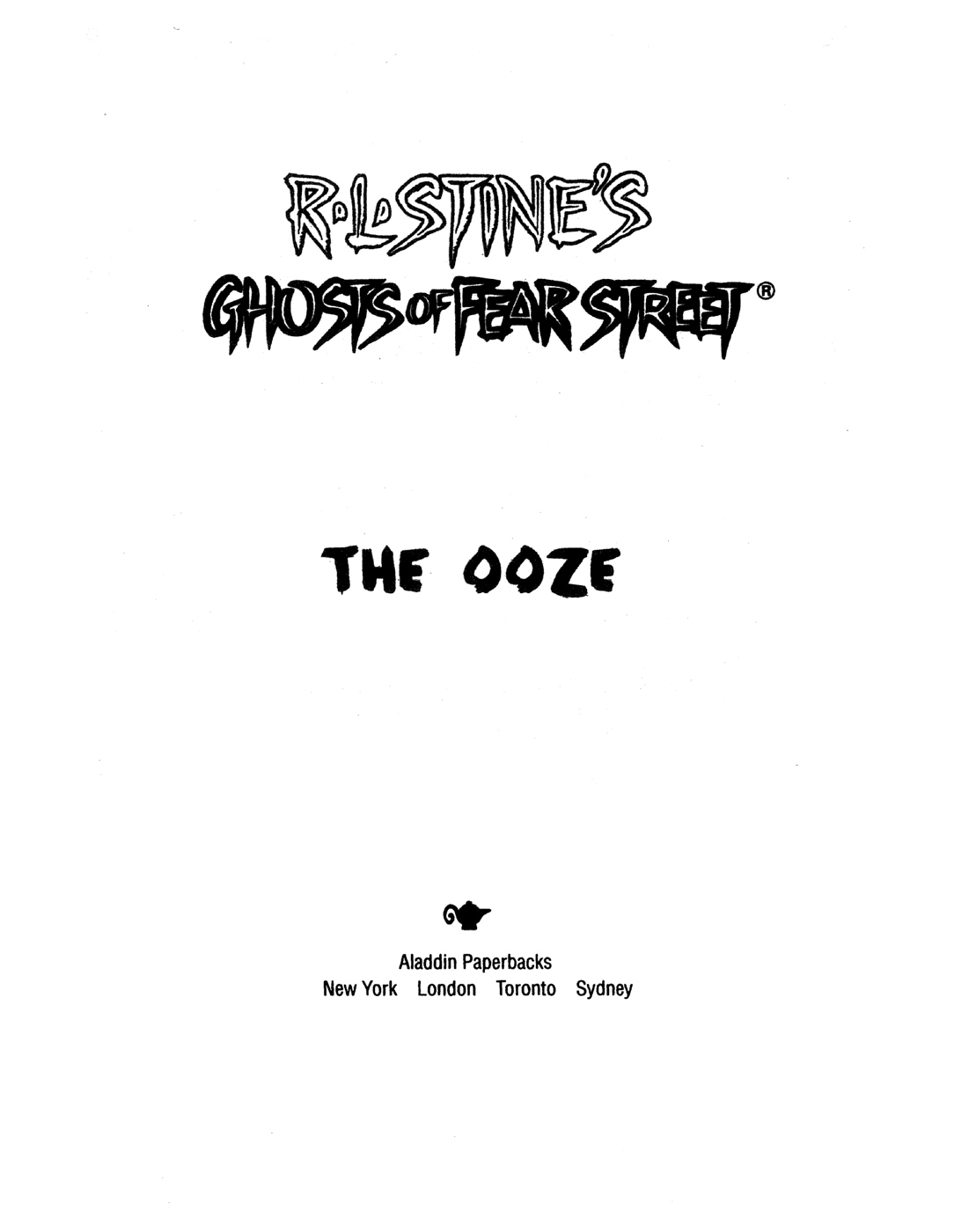 The Ooze by R.L. Stine