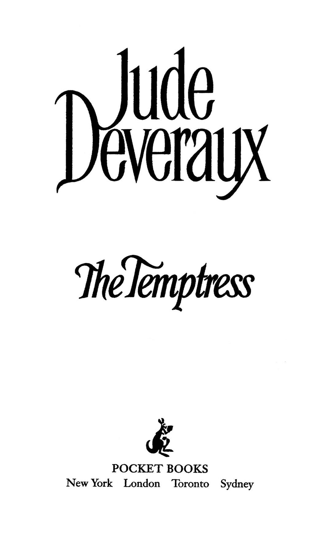 The Temptress by Jude Deveraux